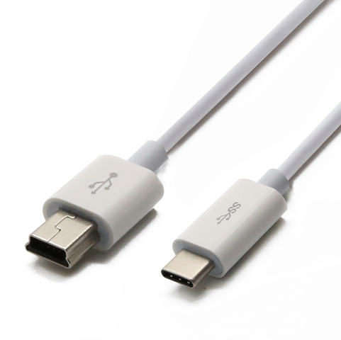 2.0 USB CM TO mini M(ABS White+Black)